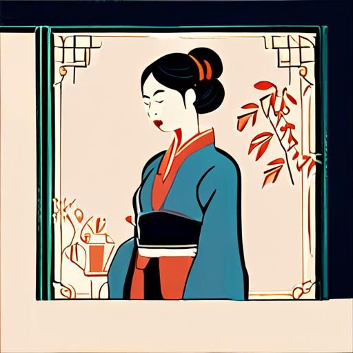张女士从茶肆中获取设计灵感