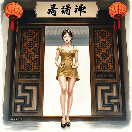茶肆入口散发古韵