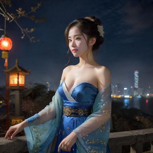 广州夜晚街头充满生活气息