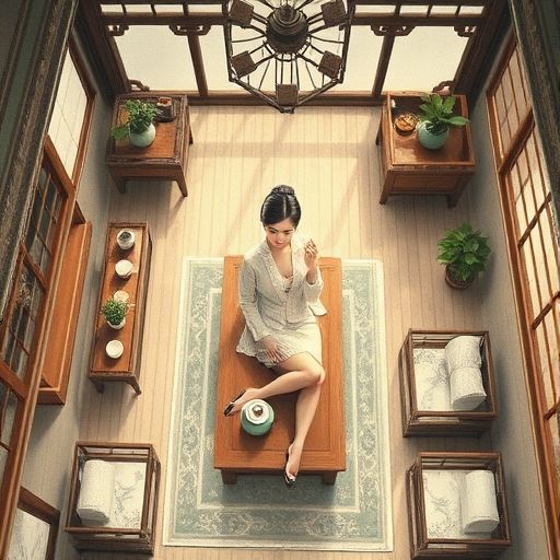 雅致茶室内部