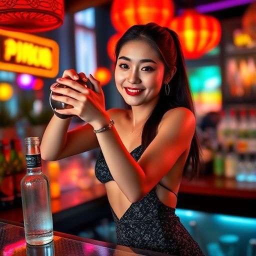 调酒师的炫酷表演