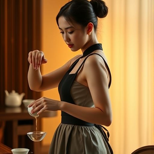 茶艺师优雅泡茶