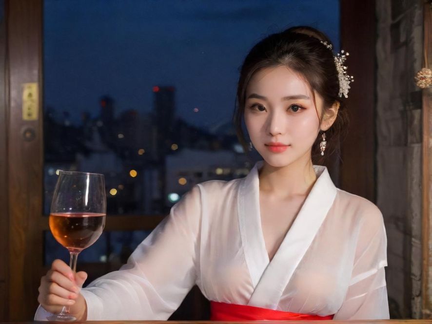 夜场酒吧内部热闹场景