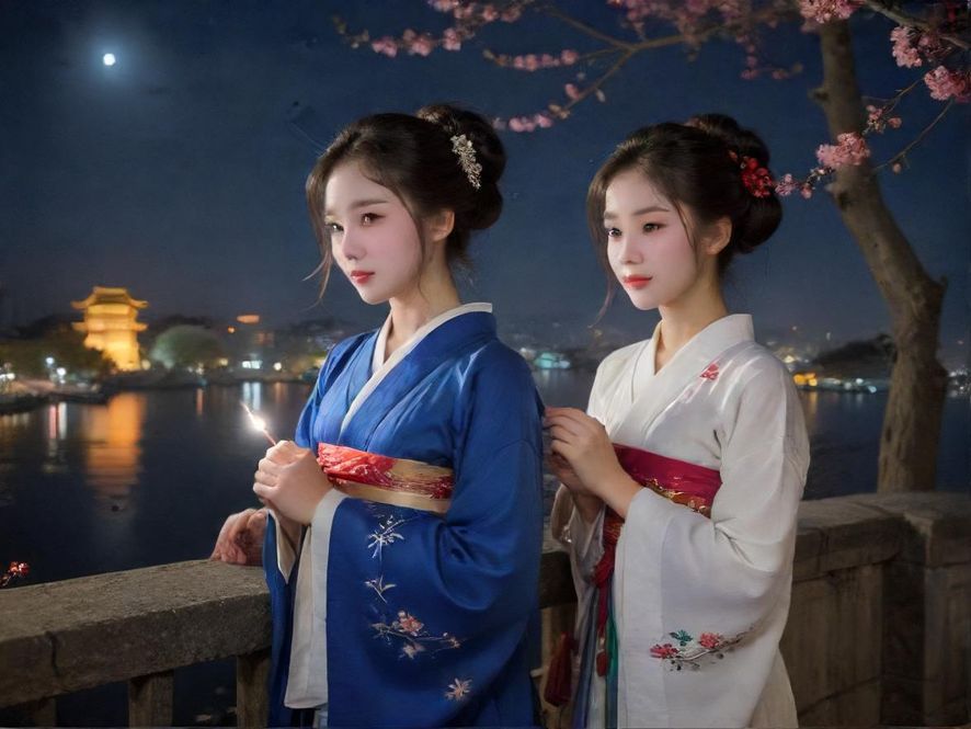 广东繁华都市夜景