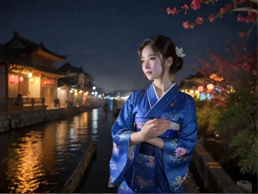 广州海珠区夜景，繁华的街道上霓虹灯闪烁，展现出城市的活力与魅力。