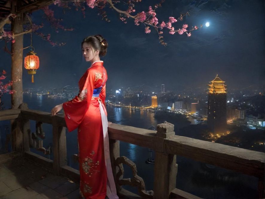 广州夜场派对的舞池，霓虹灯光下的热闹场景