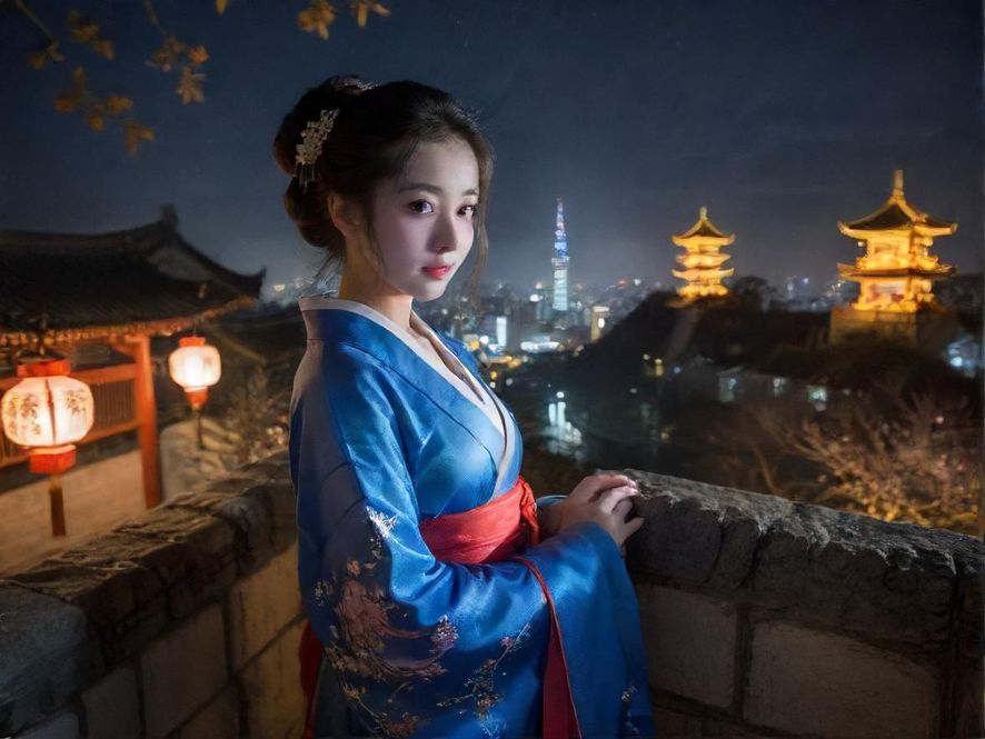 流光溢彩的广东夜景