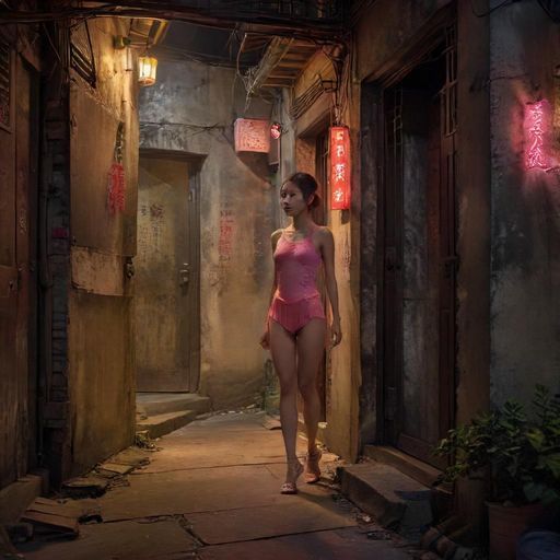 广州老街巷中一家不起眼的休闲会所入口