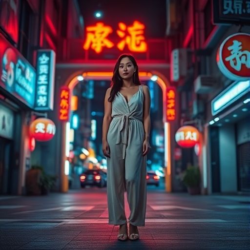图片：深圳夜色下一个可能隐藏着休闲场所的入口