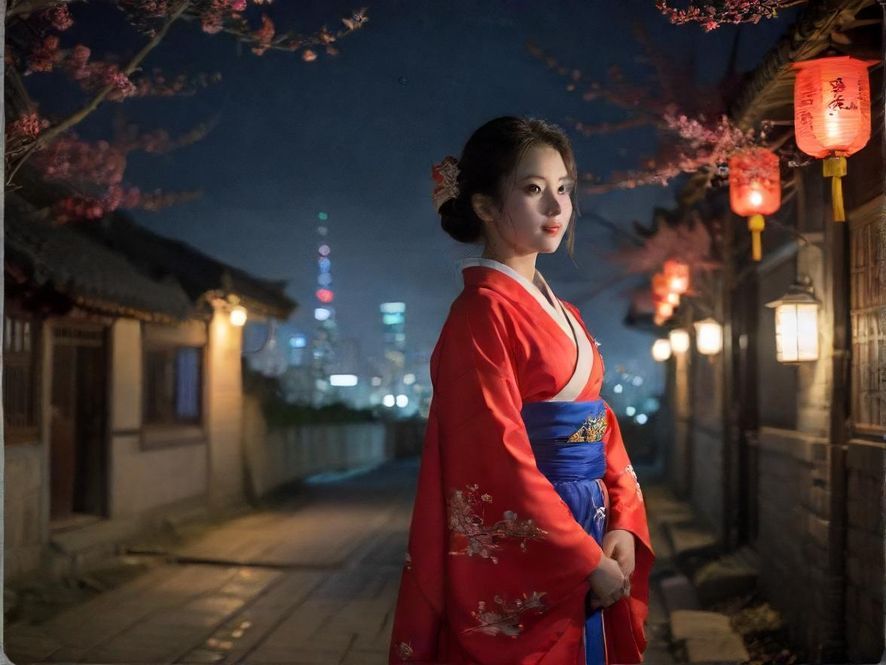 深圳繁华都市夜景