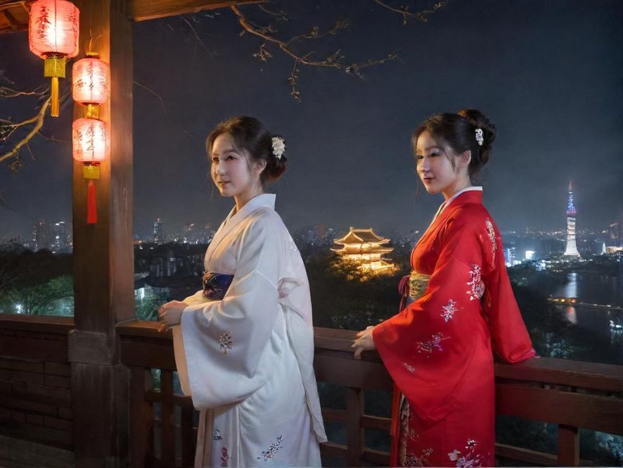 深圳夜色中霓虹闪烁的娱乐场所入口