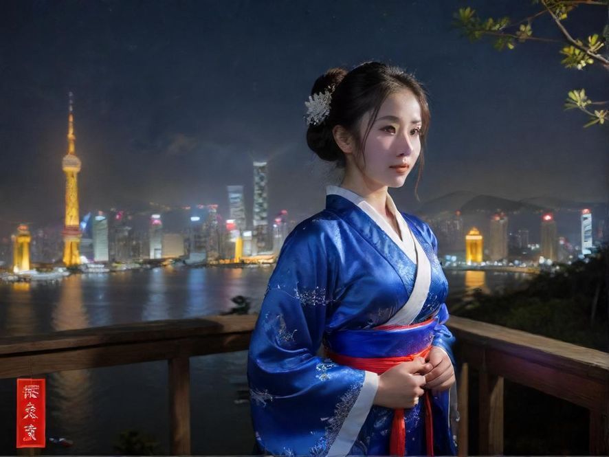 夜色下的深圳会所外观