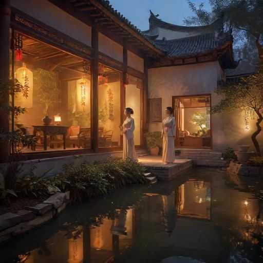 江浙沪高端茶室庭院环境展示