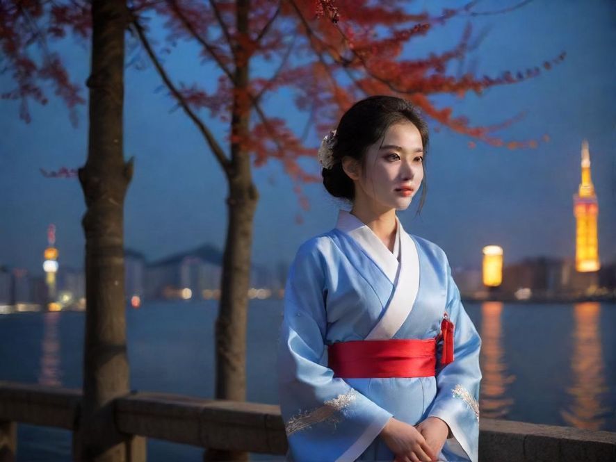一位女士在深圳的豪华休闲场所享受放松时光