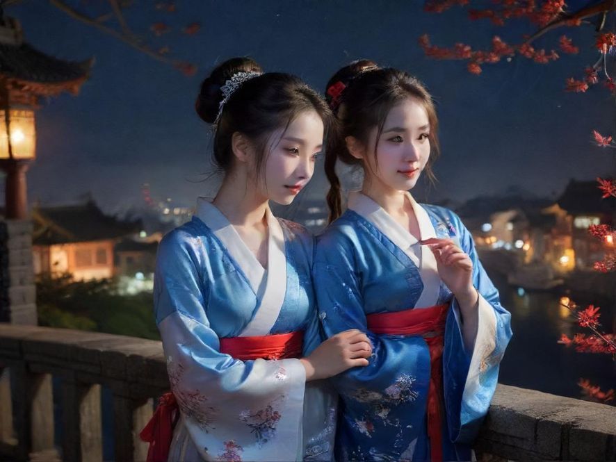 广州璀璨的夜景俯瞰