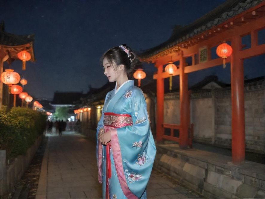在都市夜色中搜索花社区登录界面的电脑屏幕