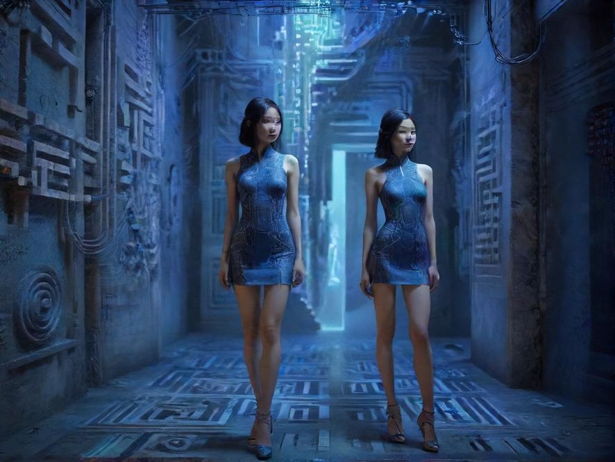 寻找蒲君吧隐藏入口的抽象迷宫图