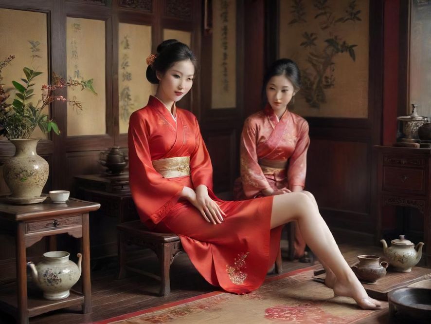 广州茶社茶艺表演现场
