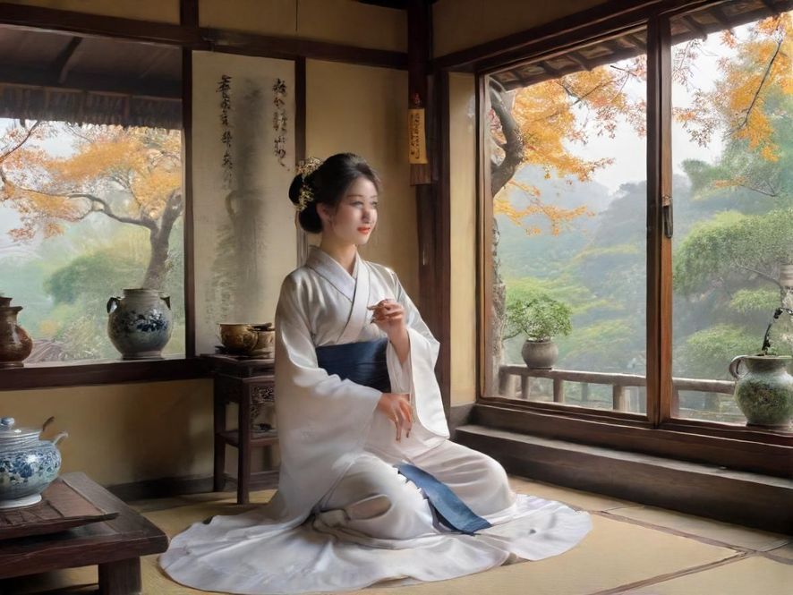 广州白云区茶社内景展示