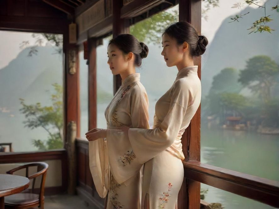 杭州西湖茶室唯美景观