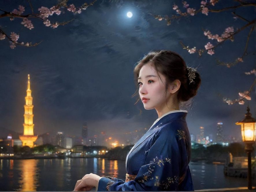 罗湖夜色下的休闲娱乐街区