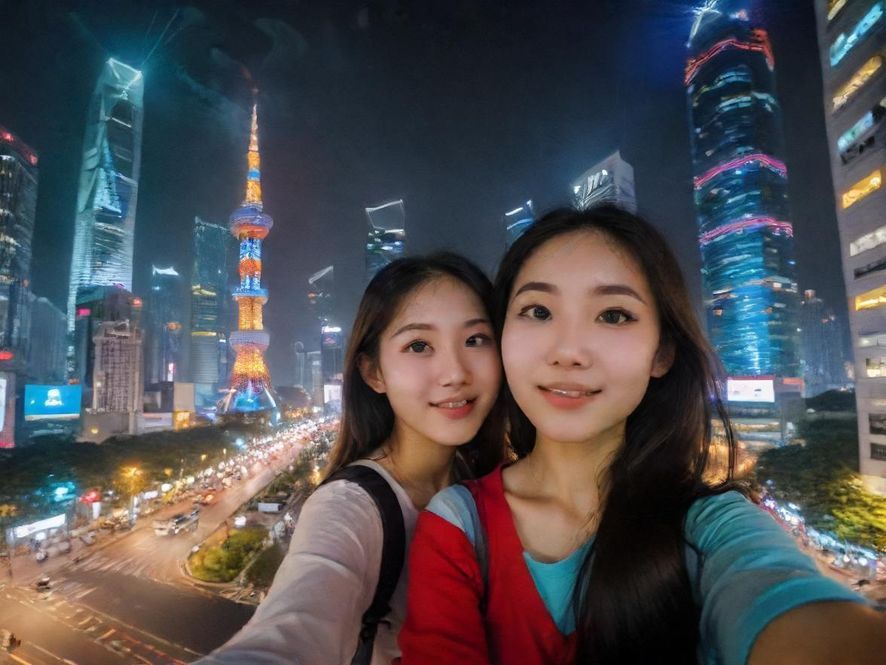 广州的璀璨夜景，高楼林立，灯火辉煌，展现着这座城市的无限活力与魅力。
