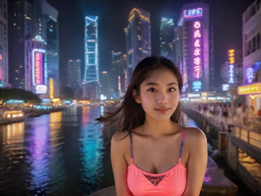 广东夜生活的繁华景象