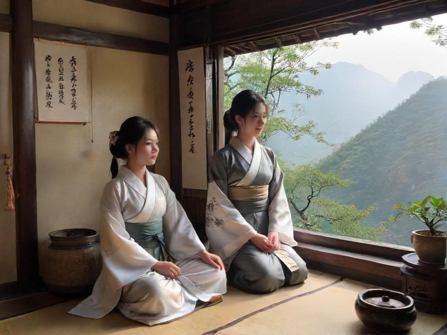 南山茶社约会浪漫场景