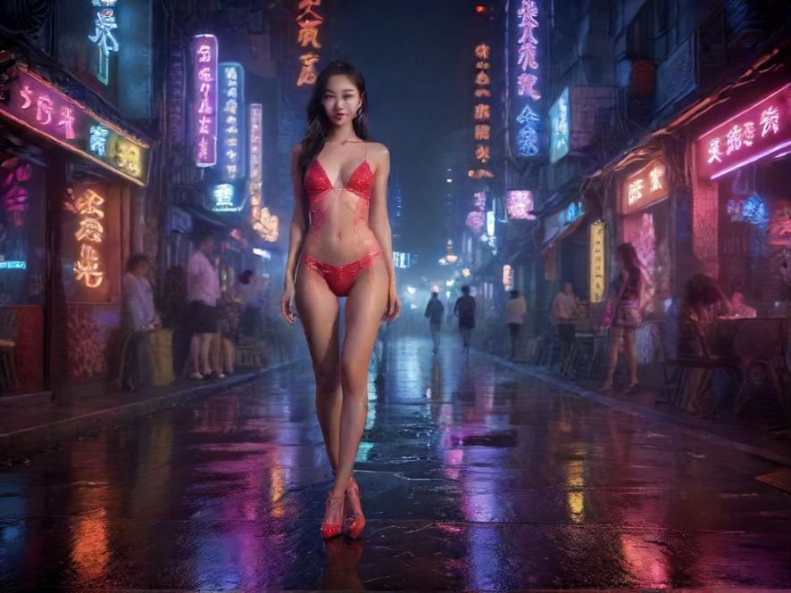 深圳夜场会所夜景外观展示