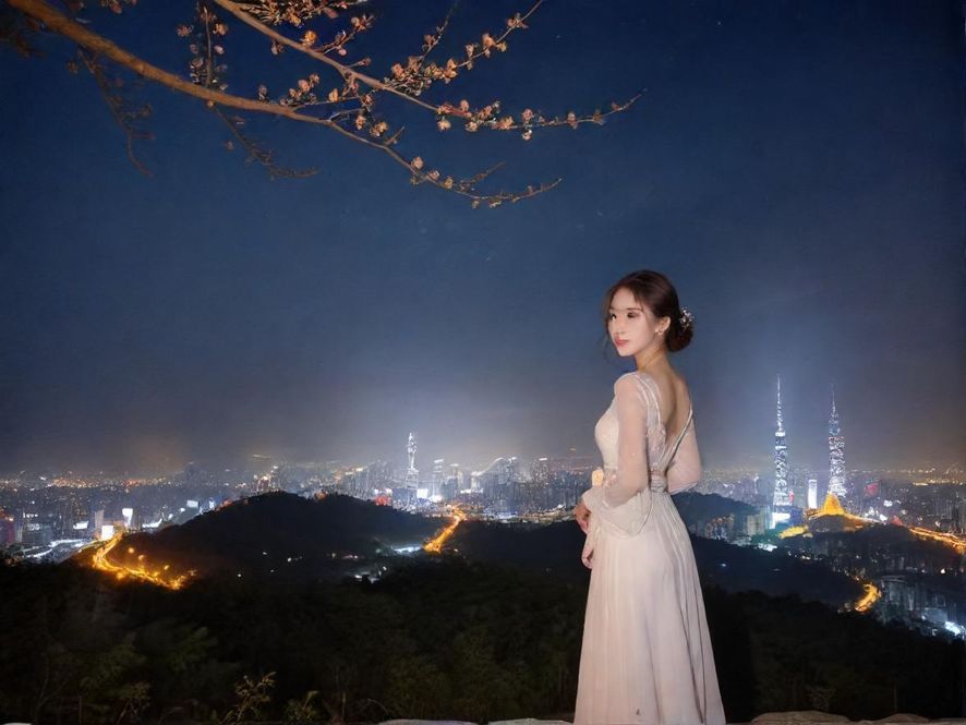 广州QM会所夜景外观展示