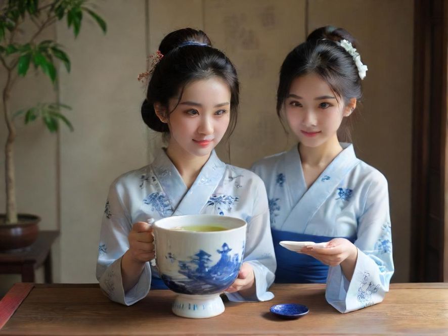 一杯热气腾腾的茶放在舒适的沙发旁，营造出放松和舒适的氛围