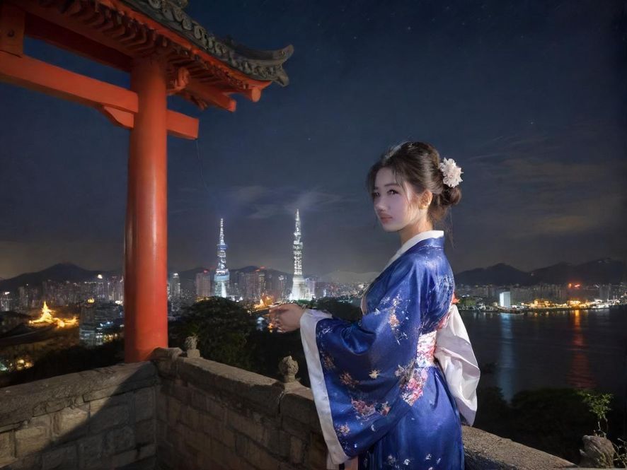 广州桑拿会所夜景外观展示