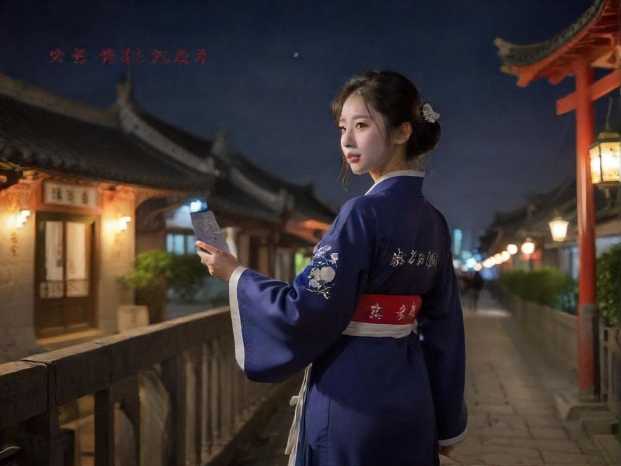 城市夜晚的高端会所入口