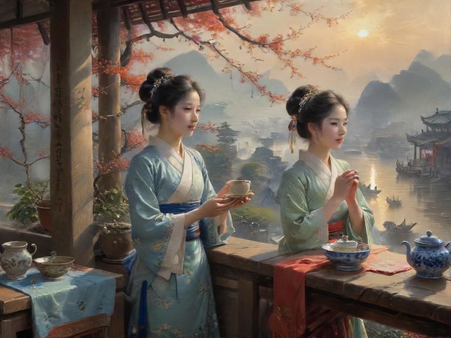 广州传统茶社街头实景