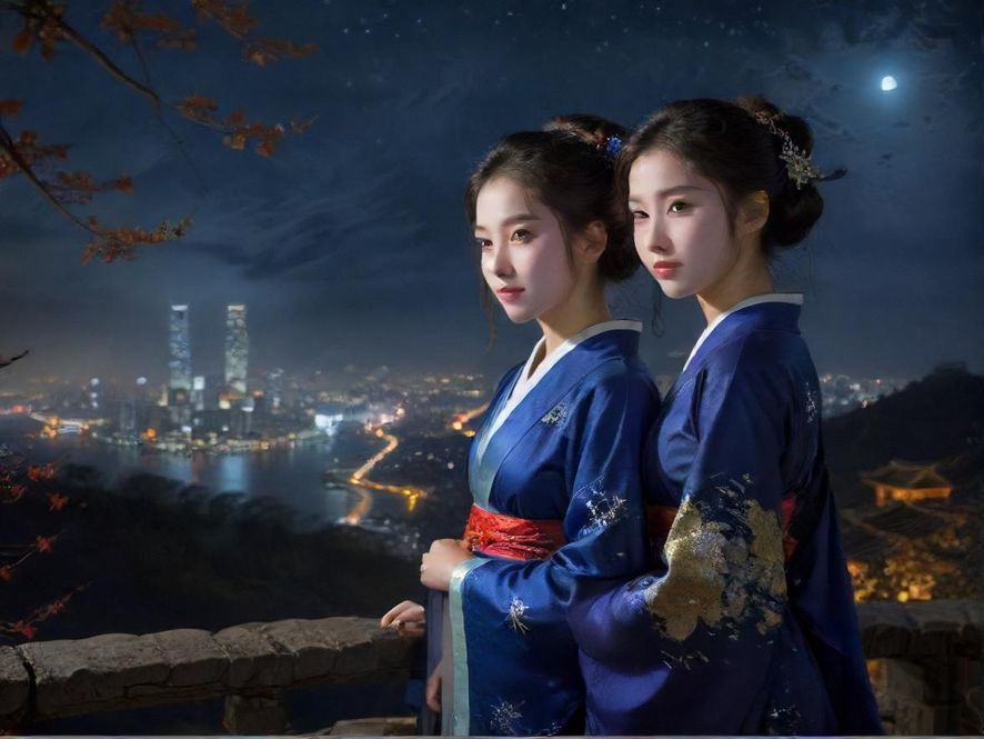 现代舒适的桑拿会所休息区，窗外是璀璨的城市夜景