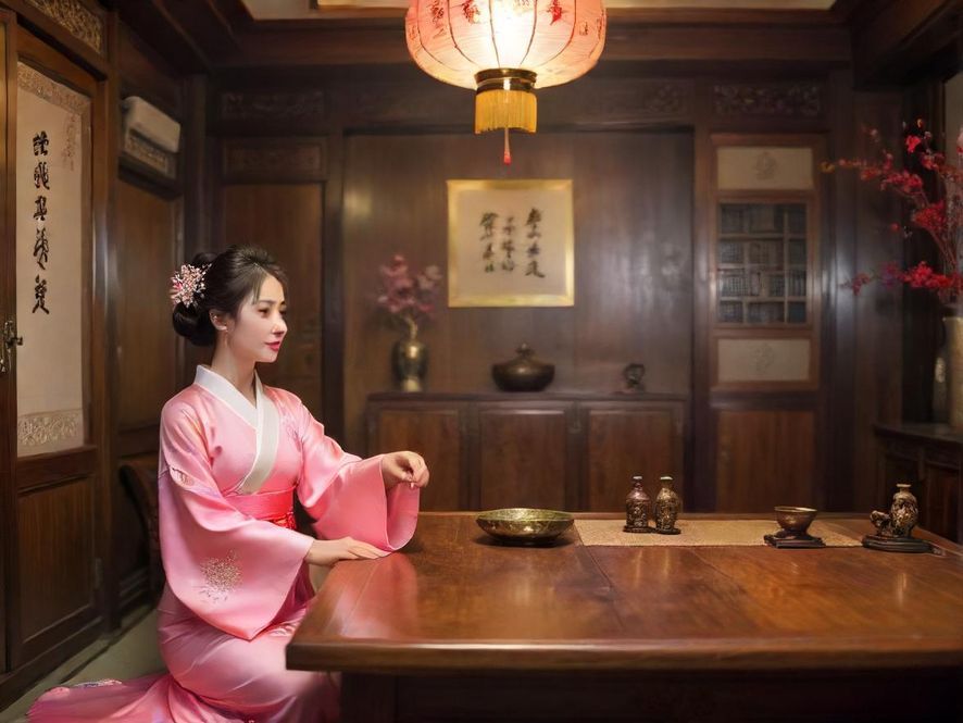 高端会所内的舒适休息区