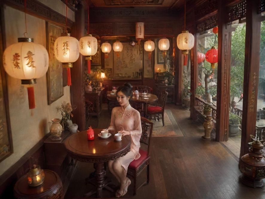 广州高端茶社内部环境展示