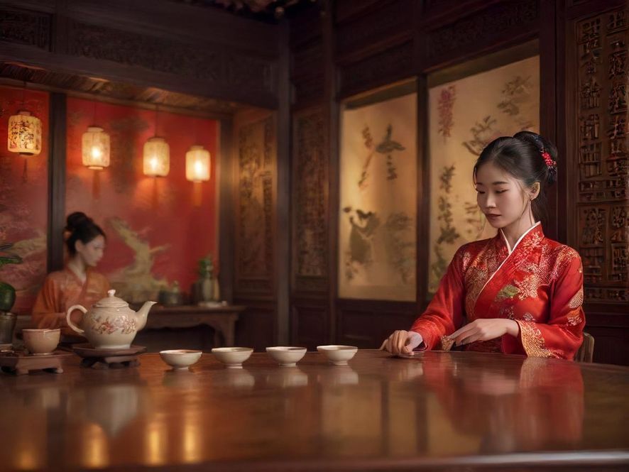广州高端品茶茶艺表演场景