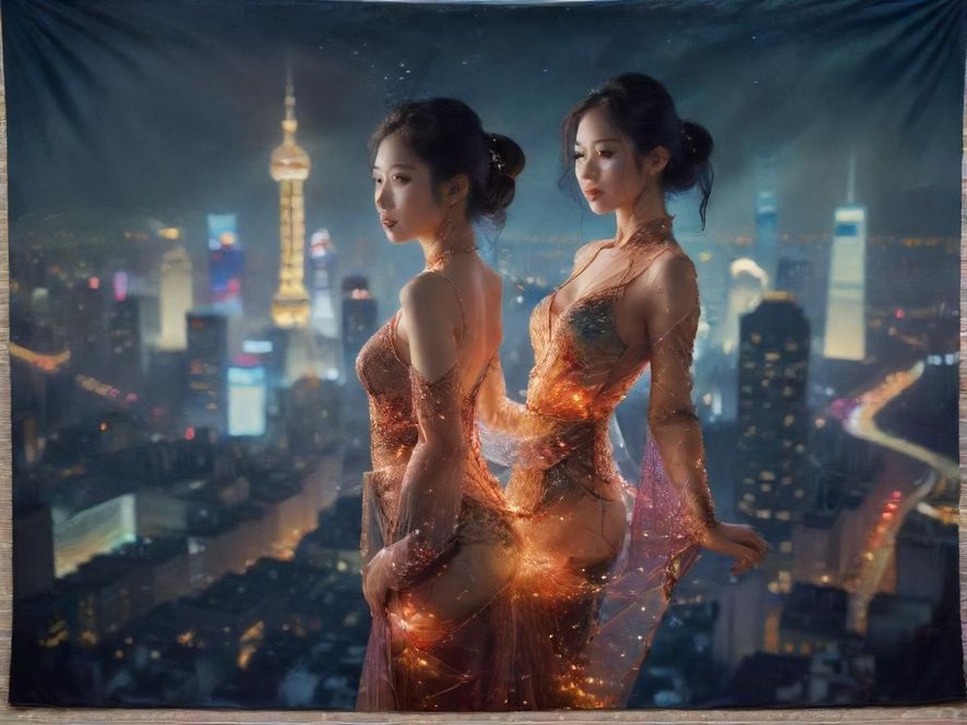城市夜景下的探索之旅