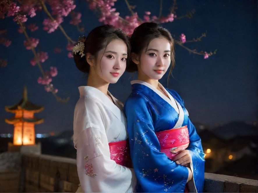 广州夜色下的繁华街景，充满神秘感