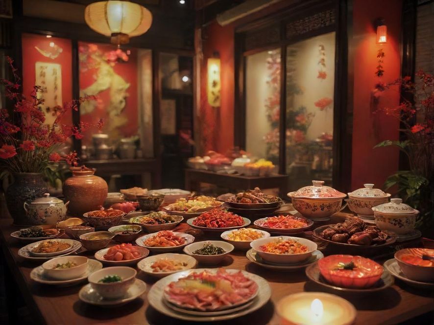 广州花满楼社区美食展示